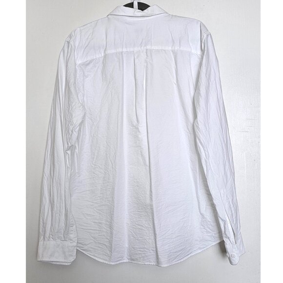 Son of a Tailor 100% Organic Cotton Long Sleeve Button Up, L, White - Picture 3 of 9